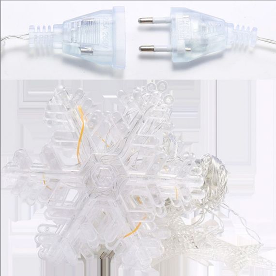 Гірлянда світлодіодна штора GarlandoPro сніжинка і зірка 12 фігур 3х1 м гірлянда зірка Синій 1733062BL | Зображення 1