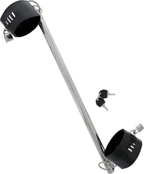 Розпірка металева для фіксації ніг Dream Toys BLAZE манжети зі шкірозамінника, 50 см sexstyle