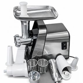 М'ясорубка електрична Rainberg RB-2271 3800 Вт з насадкою для томатів та шатківницею ZV-37