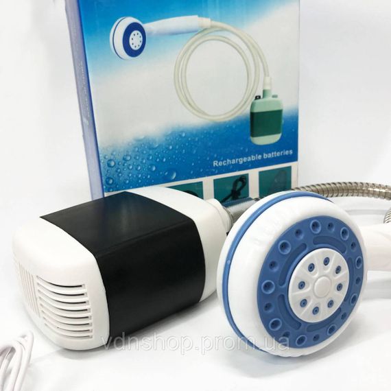 Полевой душ с аккумулятором, Душ для отдыха на свежем воздухе Летний переносной на аккумуляторе TA-17 | Зображення 5