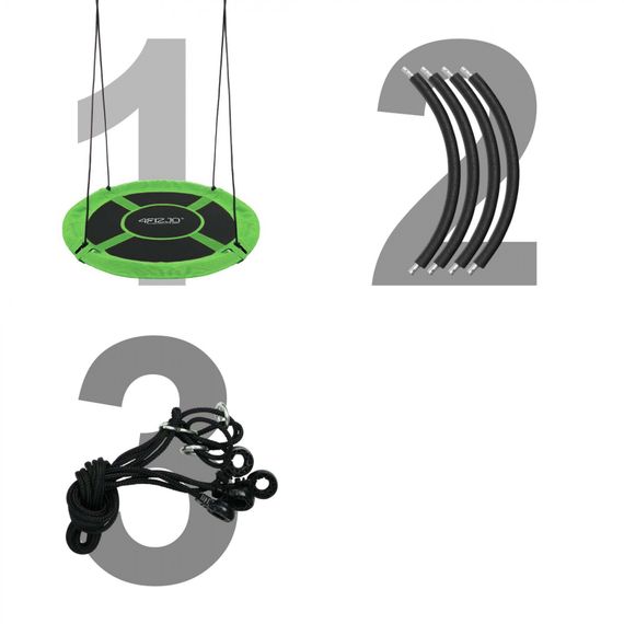 Гойдалка-гніздо 4FIZJO кругла 100 см 4FJ0378 (P-5907739314512) | Зображення 2