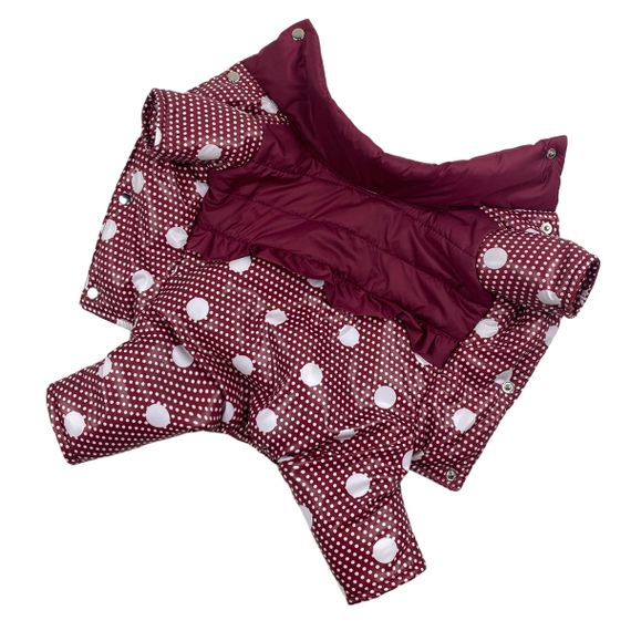 Зимовий комбінезон для дівчаток рюша горошок AD-18 | Зображення 1