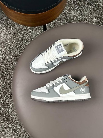 Кроссовки SB Dunk Low x Yuto Horigome Grey White Brown  , Вьетнам 41 26 | Зображення 8