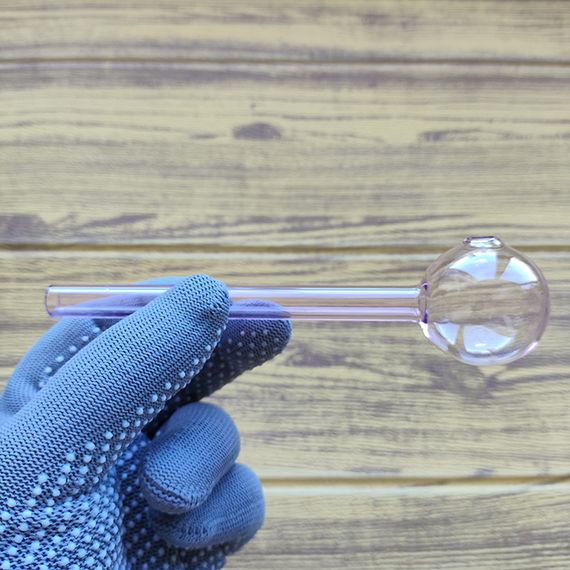 Стеклянная трубка Biglass Long Oil Pink | Зображення 1