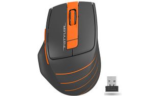 Миша бездротова A4Tech Fstyler FG30 (Orange),  USB, колір чорний+помаранчевий
