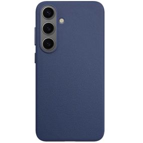 Кожаный чехол Leather Case (AAA) для Samsung Galaxy S25 Dark Blue