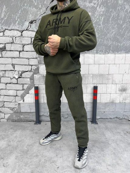 Флисовый костюм  Ukrainian army  oliva ВТ6732 | Зображення 3