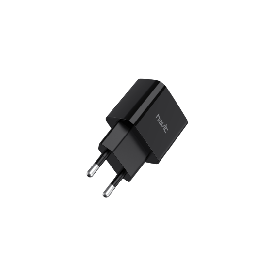Зарядний пристрій мережевий 2USB 2,1А чорний Havit HV-H131P | Зображення 1