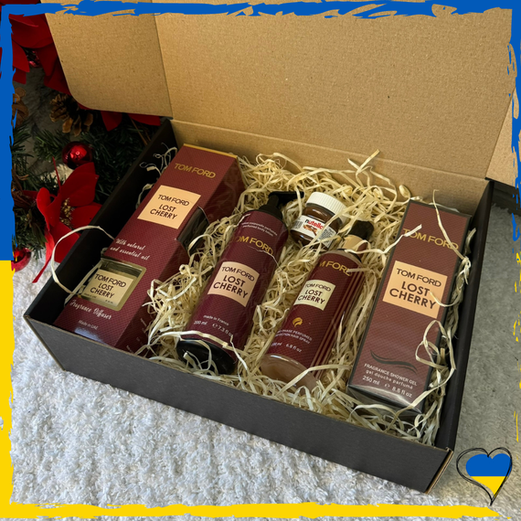 Подарунковий набір унісекс Tom Ford Lost Cherry Exclusive 4в1 Том форд