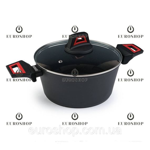 Каструля Edenberg EB-13094 3,0 л, 22 см, з термоіндикатором, антипригарне покриття, індукційне дно, кришка, каструля кругла | Зображення 1