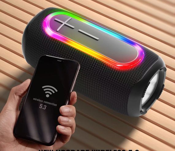 Портативная колонка XPRO P60 20Вт USB, AUX, FM, Bluetooth черная (41091-P60) | Зображення 3