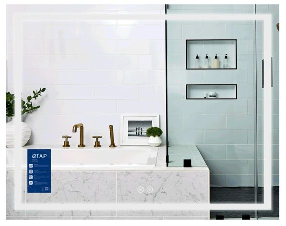 Дзеркало Qtap Mideya (MI1) прямокутне з LED-підсвічуванням Touch QT2078NCF10070