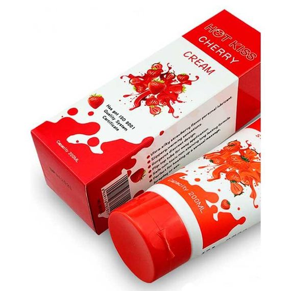 Лубрикант на водній основі Hot Kiss Полуниця 200 мл