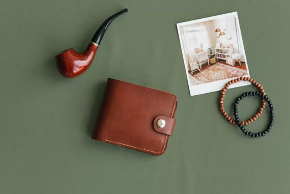 Шкіряний біфолд Skin and Skin 11.5х9.5 см Коньячний (SW01CO) | Зображення 3