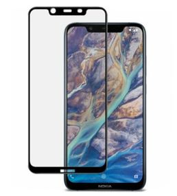 Full Glue захисне скло для Nokia 8.1 - Black
