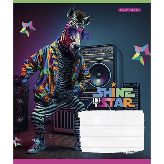 Зошит учнівський "Dance star" 018-3276L-5 в лінію, 18 аркушів