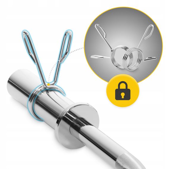 Гриф для штанги олімпійський W-подібний 4FIZJO 120 см 50 мм без підшипників (P-5905973401180) | Зображення 3