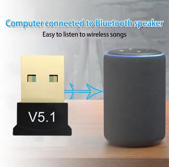 Міні USB Bluetooth 5,1 адаптер для ПК, ноутбука, миші, клавіатури, планшета, телефона, принтера, динаміка | Зображення 3