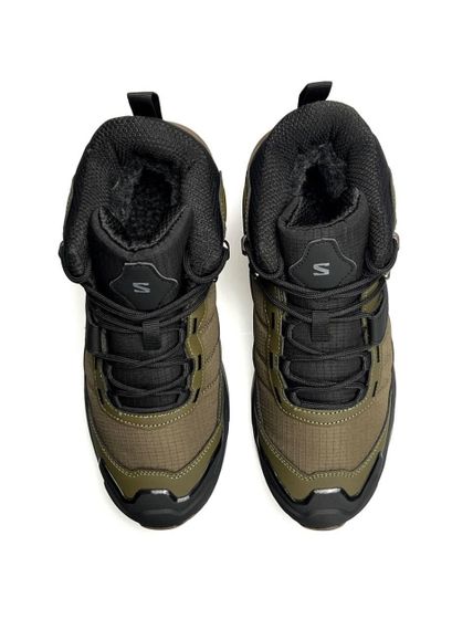 Зимові Чоловічі кросівки New Salomon X Ultra 4 Mid Fur Khaki Black  (топ якість) A4863 46 29.5 см | Зображення 3