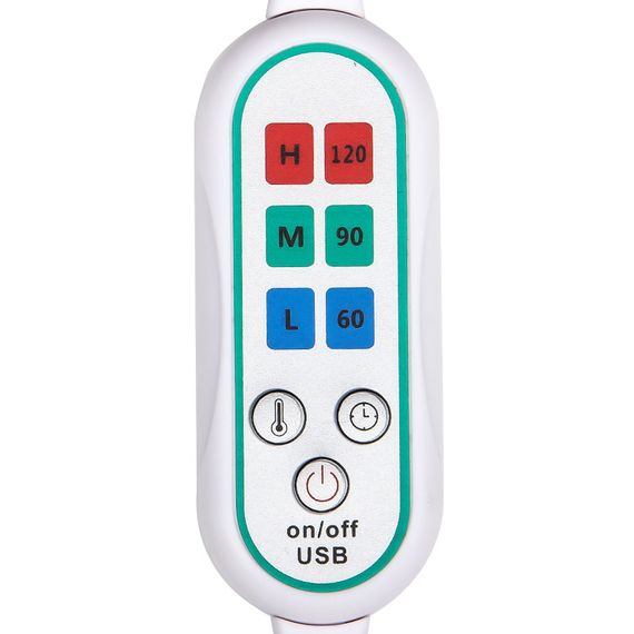 Плед шаль одеяло с подогревом Lesko 100*65 Black usb от повербанка | Зображення 4