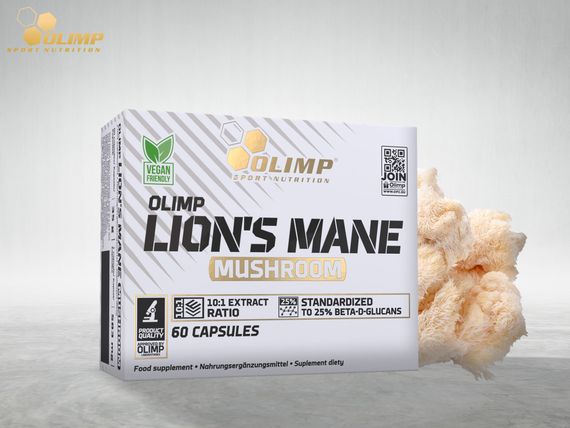 Ежовик гребенчатый Olimp Lions Mane Mushroom 60 капсул | Зображення 2
