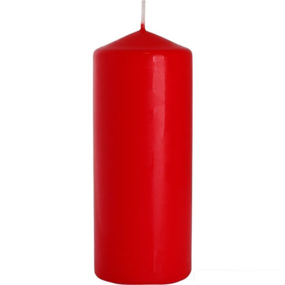 Свічка столова циліндр Bispol AURA Candles sw60/150-030 Червонй | Зображення 1