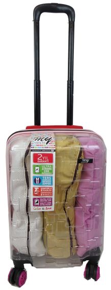 Прозора маленька пластикова валіза + комплект органайзерів 42L My Luggage | Зображення 1