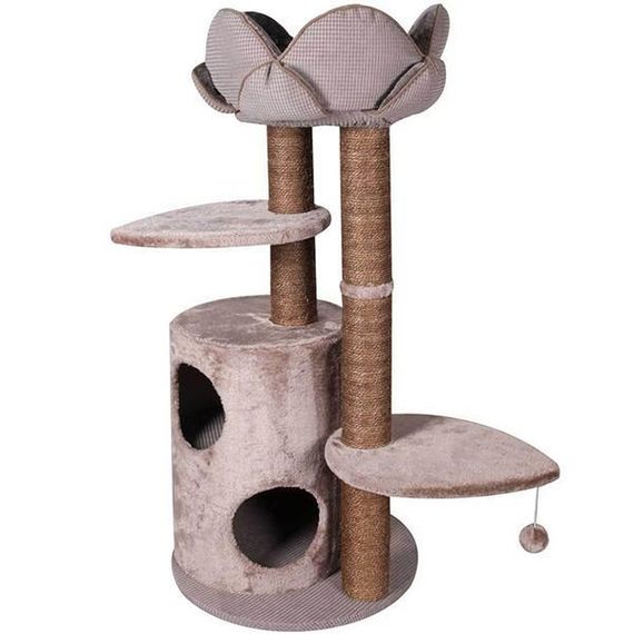 Flamingo Tree+Basket Lotus фламинго лотос комплекс для кішок, плюш, текстиль, сизаль, 48х48х110 см