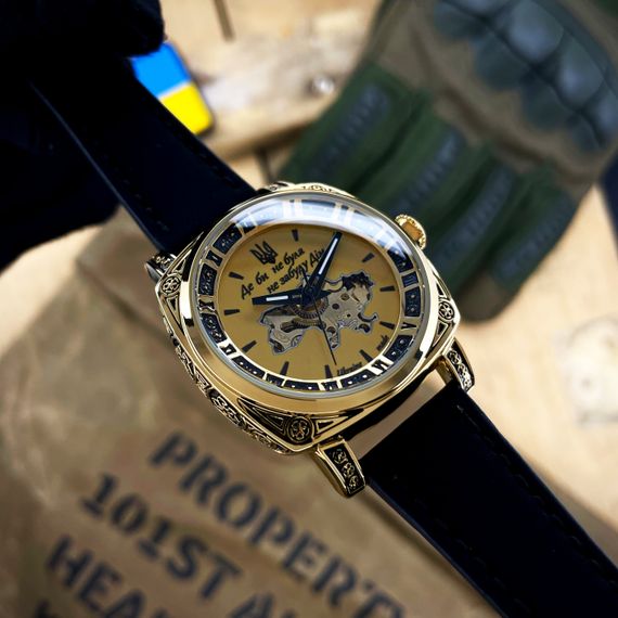 Жіночий годинник Awarder 021 Де би не була Gold-Gold-Black | Зображення 1