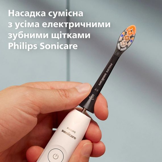 Змінні насадки для електричної зубної щітки Philips Sonicare HX9092/88 А3 All-in-One Black - 2 шт. | Зображення 2