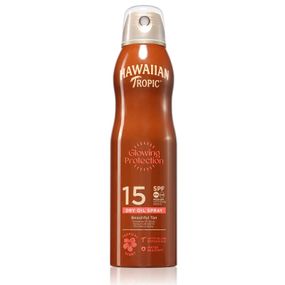 Суха олійка для засмаги Hawaiian Tropic Glowing Protection Dry Oil Spray SPF15 (180 ml)