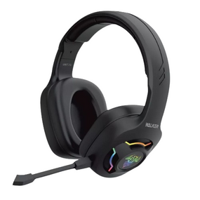 Навушники ігрові бездротові WALKER WBT-79 RGB Big з мікрофоном чорний