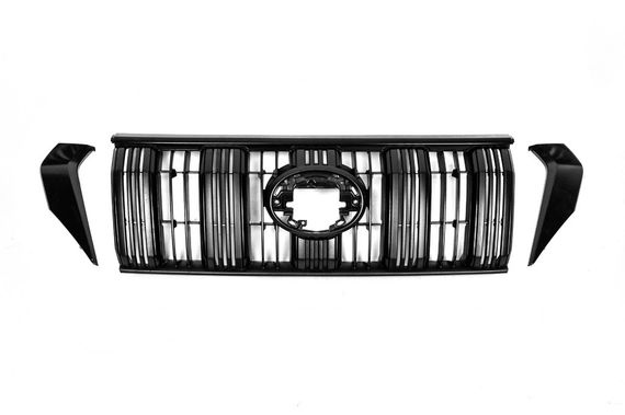 Решетка 2017-2023 черная Оригинал (с короткими косичками) для Toyota Land Cruiser Prado 150