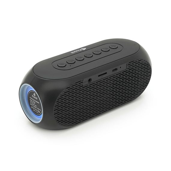 Колонка Kisonli LP-2S Bluetooth 5.0, 1х5W, 1200mAh, USB/TF/BT/FM/AUX/LCD/Clock, DC: 5V, Black, BOX, Q60 | Зображення 2