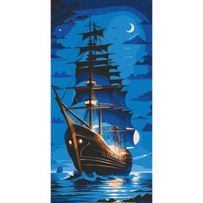 Картина по номерам "Жемчужина ночи" 10566-AC 40x80 см