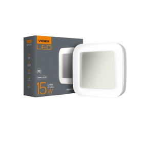 LED Світильник 15W 5000К 220V квадратний чорний ART VL-BHFS-155B Videx