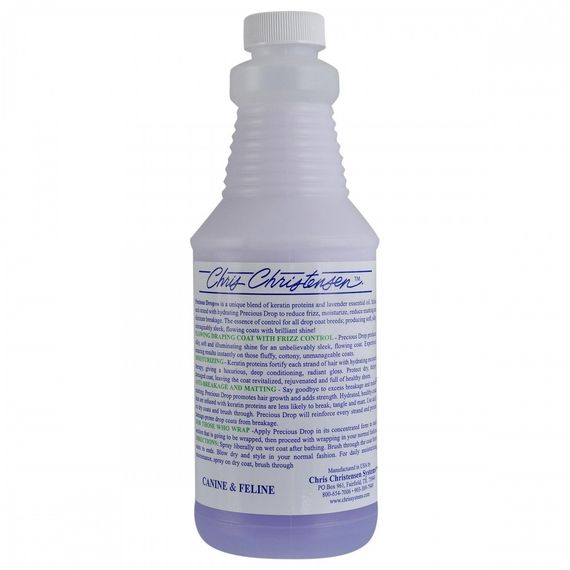 Спрей Chris Christensen Precious Drop для собак та котів для тонкої та шовковистої шерсті 473 мл | Зображення 1