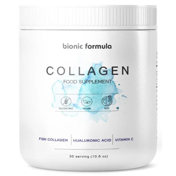 Коллаген Bionic Formula Collagen Fish + Vitamin C + Hyaluronic Acid 297 g /30 servings/ Pure