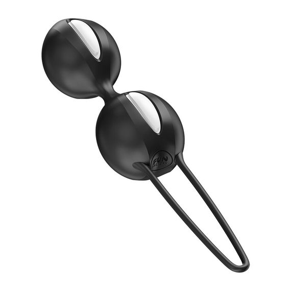 Вагинальные шарики Fun Factory SMARTBALLS DUO Purple, 2 шт, диаметр 3,2 и 3,6 см, Черный | Зображення 2