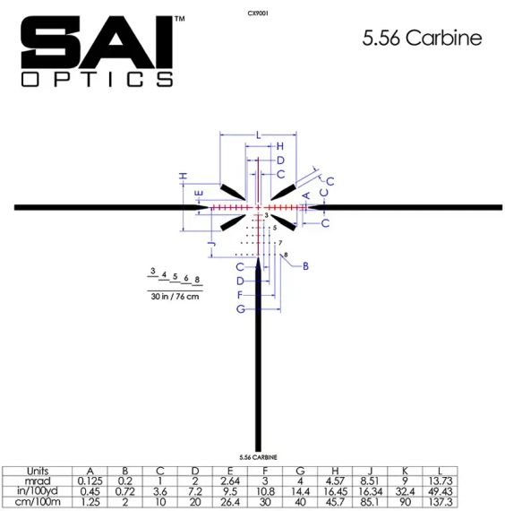 Приціл оптичний SAI 1-6x24 сітка 5.56 BDС RAF. Coyote Brown | Зображення 5
