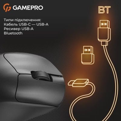 Мышка GamePro Genesis Avenger Wireless/Bluetooth/USB Black (GM096B) | Зображення 7