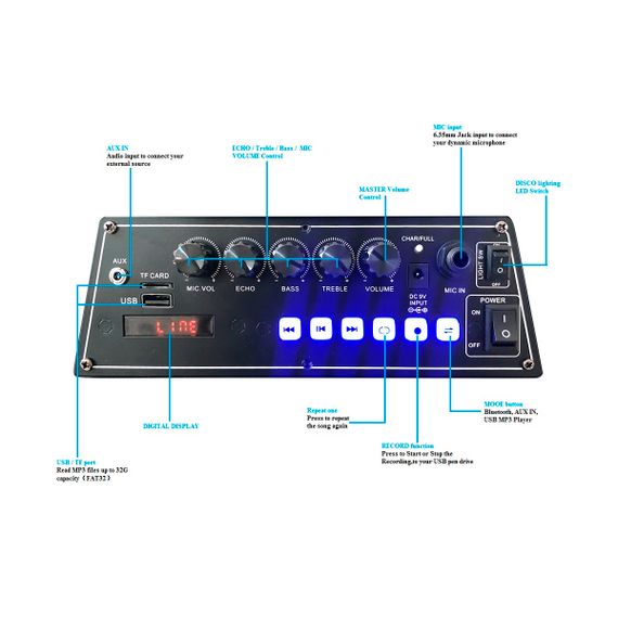 Акустична система XPRO KIMISO QS-1294 чорний (43564-QS-1294_3042) | Зображення 5