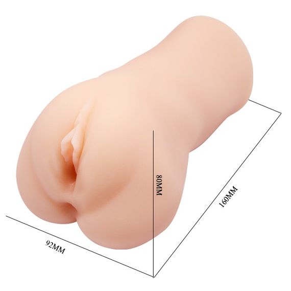 Мастурбатор з вібрацією CRAZY BULL-Realistic Pocket Pussy, BM - 009227Z Sex Aura | Зображення 5