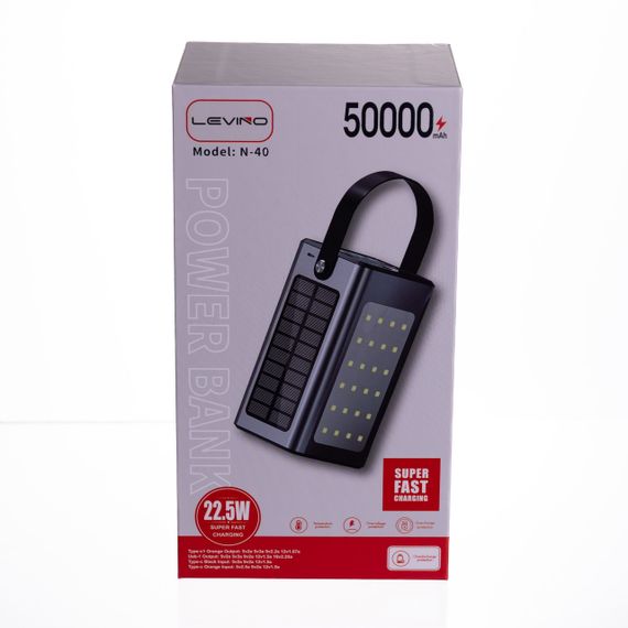 Повербанк зі швидким заряджанням і сонячною батареєю 50000 mAh HP-N40 | Зображення 8