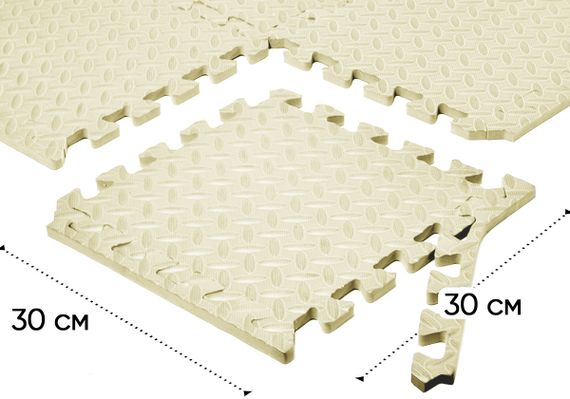 Мат-пазл EasyFit SwallowTail EVA 120х60х1 см татамі ластівчин хвіст Білий (EF-1950-30-W) | Зображення 3