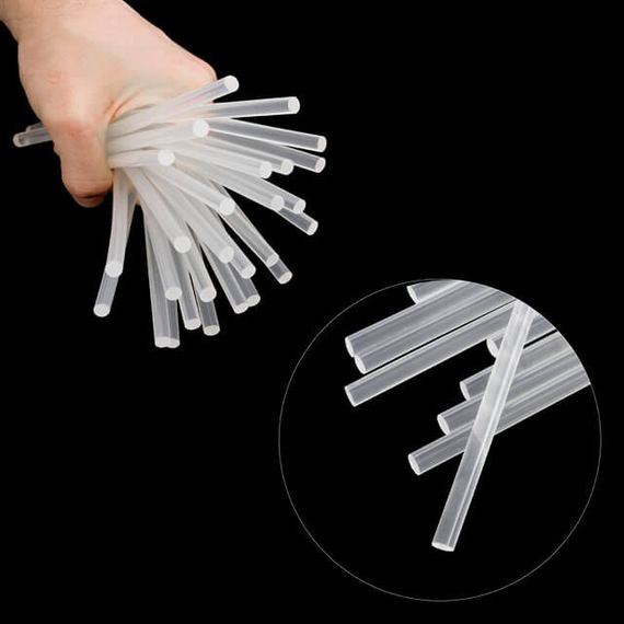 Комплект стрижнів клейових прозорих 7,4 мм * 200 мм, уп. 1 кг INTERTOOL RT-1036 | Зображення 2