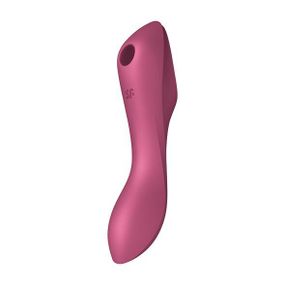 Вакуумний стимулятор з вібрацією Satisfyer Curvy Trinity 3, Червоний