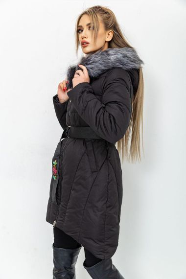 Куртка женская зимняя  цвет черный 131R2258 | Зображення 4