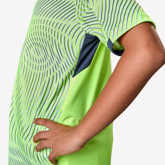 Футболка дитяча Viralto Wave неоново-жовта/сіра/ чорна - 12-13 р 151-60 см | Зображення 2