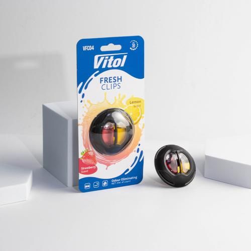 Освіжувач повітря Vitol Fresh Clips Strawberry+Lemon | Зображення 1